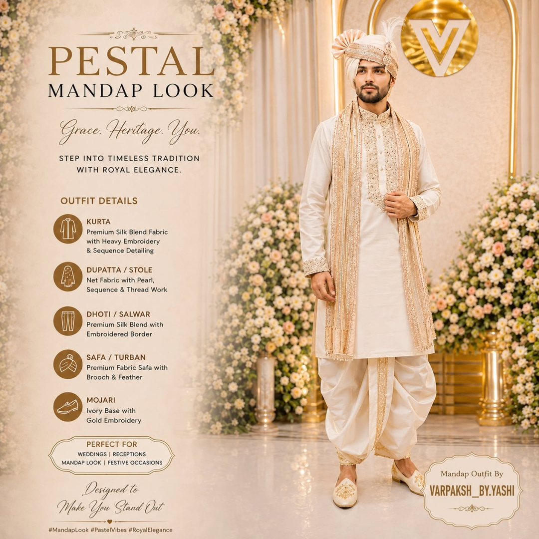 VarPaksh groom sherwani
